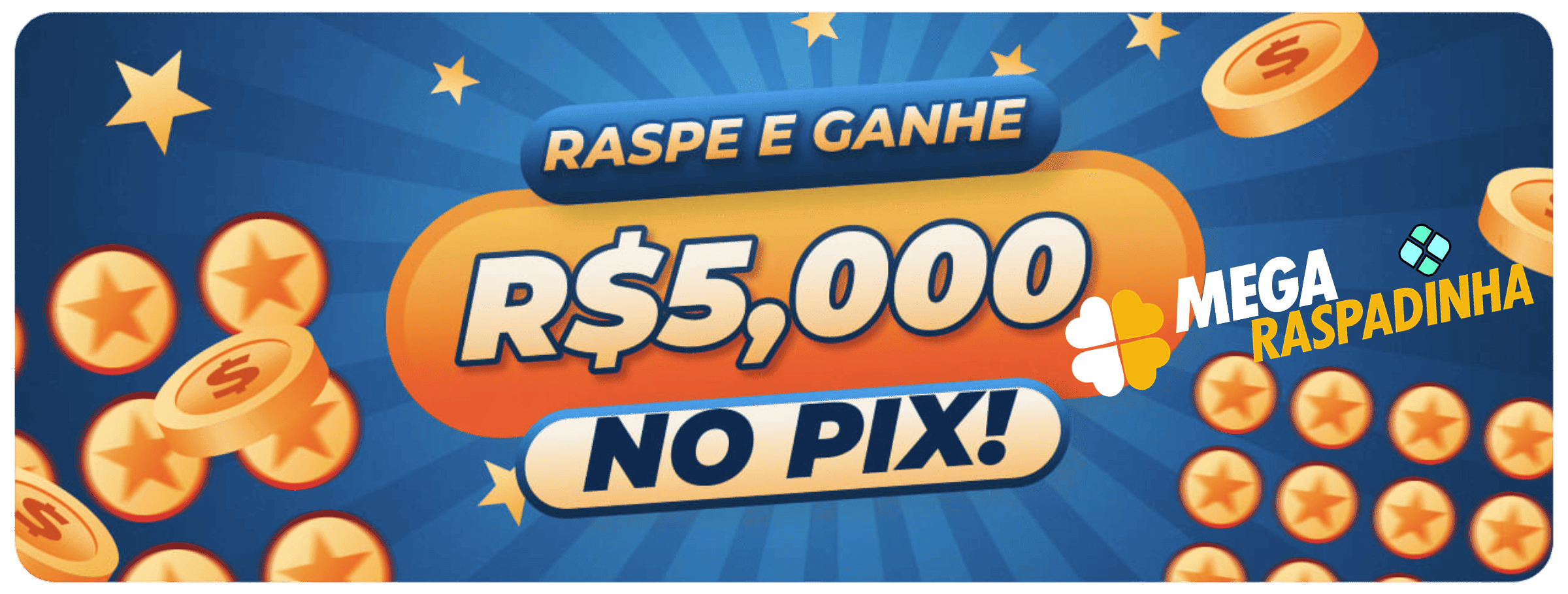 Raspadinha Premiada – Ganhe até R$ 5.000 direto no Pix!